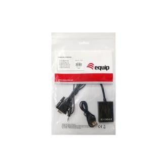 Adaptador Equip VGA Macho a HDMI hembra con Audio