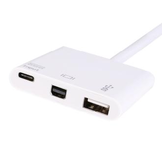 Adaptador Equip USB Tipo C a 1xMini DisplayPort 1xUSB-A 3.0 1xUSB-C PD 60W