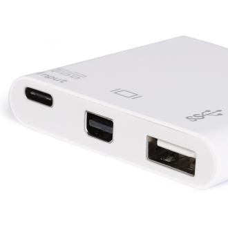 Adaptador Equip USB Tipo C a 1xMini DisplayPort 1xUSB-A 3.0 1xUSB-C PD 60W