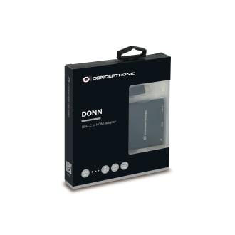 Adaptador Conceptronic USB tipo C a HDMI y 1x USB 3.0 + carga 60W