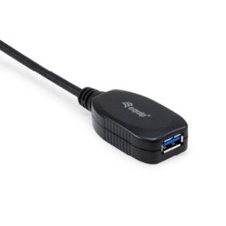 Cable extensor Equip USB-A 3.0 macho/hembra activo 5m negro