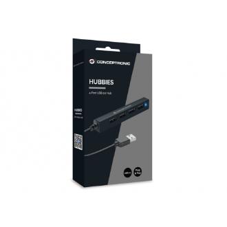 Hub USB 2.0 Conceptronic 4 puertos USB 2.0
