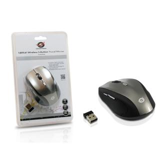 Ratón mini inalámbrico Conceptronic 5 botones negro