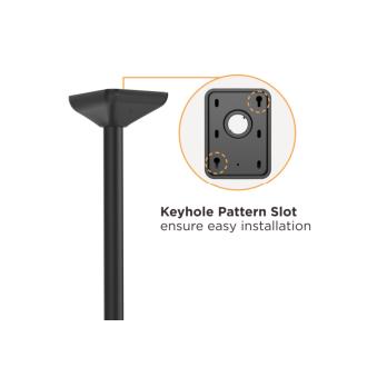 Soporte de techo Equip 650374 45" a 55" para 3 pantallas inclinable