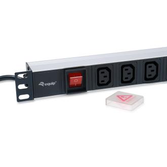 Regleta alimentacion Equip rack 19" 1U 8 tomas IEC C13 cable1.8m IEC C14