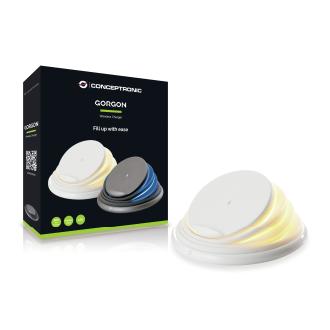 Cargador inalámbrico Conceptronic Qi 10W con soporte