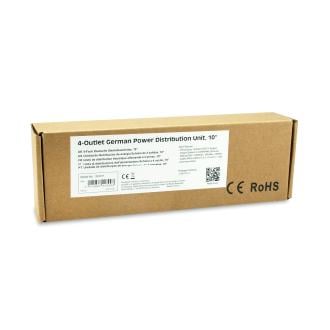 Regleta alimentación Equip rack 10" 1U 4 tomas shucko 1.5m