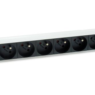 Regleta alimentación Equip rack 19" 1U 8 tomas Schuko 1.8m