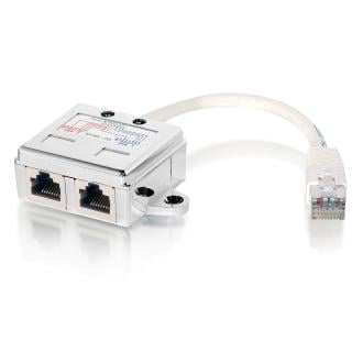 Adaptador duplicador RJ45 CAT5e Equip 1x RJ45 macho a 2x RJ45 hembra