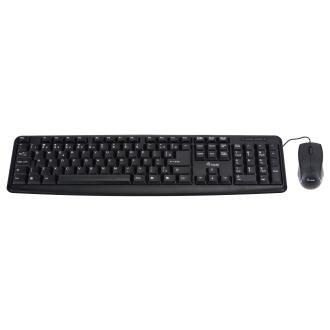 Pack teclado y ratón Equip Life USB negro