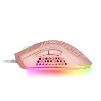 Ratón Mars Gaming MMEX 32000 DPI RGB rosa