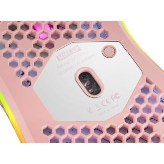 Ratón Mars Gaming MMEX 32000 DPI RGB rosa