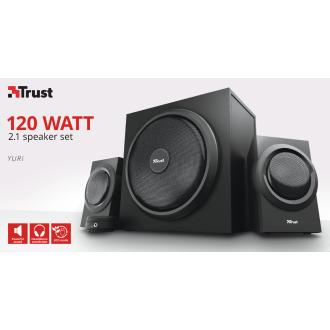 Altavoces Trust 2.1 Yuri 60W RMS negro