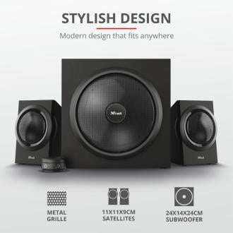 Altavoces Trust 2.1 Yuri 60W RMS negro