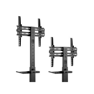 Soporte de suelo con ruedas Equip 650607 32" a 55" regulable negro