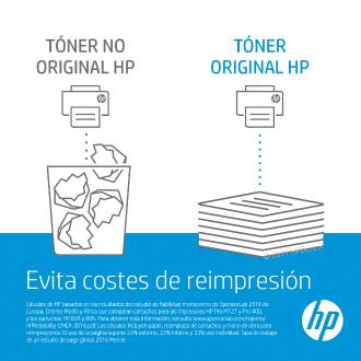 Tóner original HP 85A negro