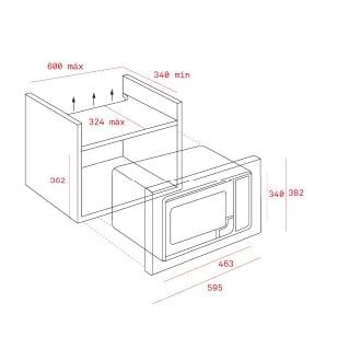 MICROONDAS TEKA MWE225FI 581515 GRILL CON MARCO 2