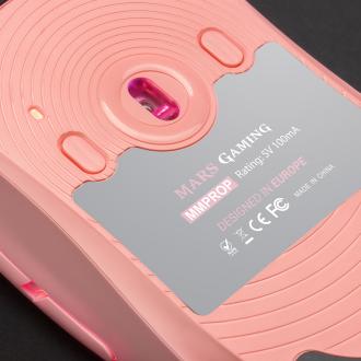 Ratón Mars Gaming MMPro RGB rosa