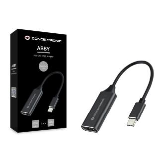Adaptador Conceptronic USB tipo C a HDMI hembra 4K