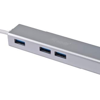 Adaptador Equip tipo C a 3xUSB-A 3.0 1xRJ45 gigabit