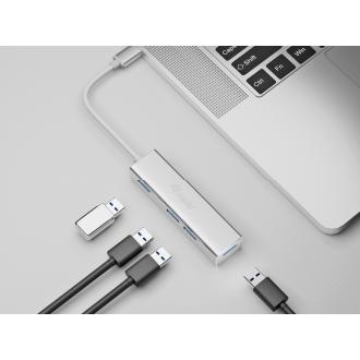 Hub USB tipo C 3.1 Equip Life 4 puertos USB 3.0 tipo A