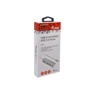 Hub USB tipo C 3.1 Equip Life 4 puertos USB 3.0 tipo A