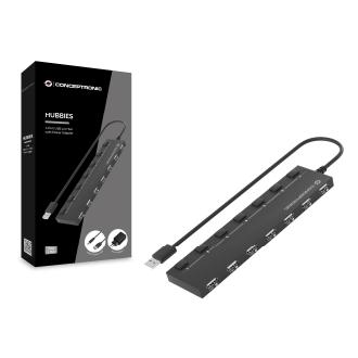 Hub USB 2.0 Conceptronic 7 puertos con alimentación