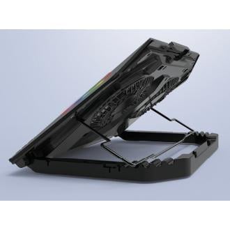 Base refrigeradora Conceptronic 17" con 2 ventiladores RGB