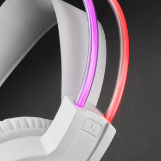 Auriculares Mars Gaming MHRGB 3.5mm RGB blanco