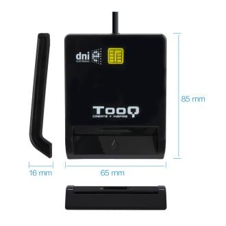 Lector externo DNIe y SIM TooQ TQR-211B USB Tipo C