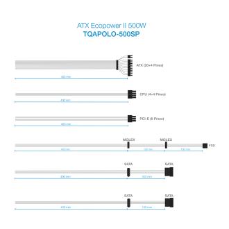 Fuente TooQ TQAPOLO-500SP 500W
