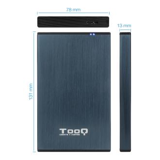 Caja externa Tooq HD TQE-2527PB 2.5" USB 3.0 azul oscuro