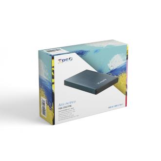 Caja externa Tooq HD TQE-2527PB 2.5" USB 3.0 azul oscuro