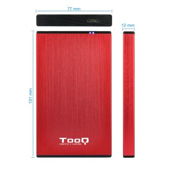 Caja externa Tooq HD TQE-2527R 2.5" USB 3.0 rojo