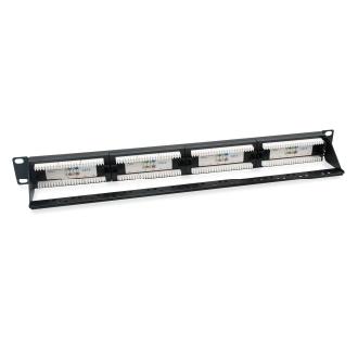 Patch Panel Equip 24 puertos UTP Cat6 1U negro