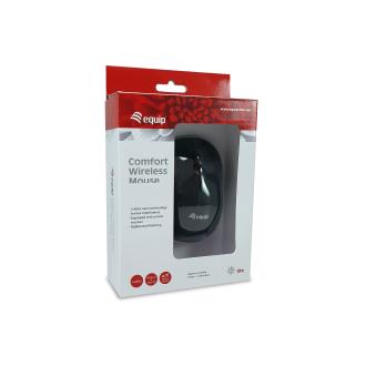 Ratón inalámbrico Equip Comfort 1200DPI negro