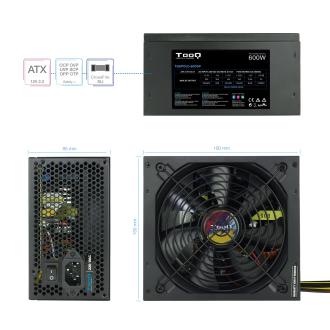 Fuente TooQ TQAPOLO-600SP 600W