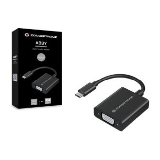 Adaptador Conceptronic USB Tipo C macho a VGA hembra