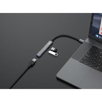 Hub USB tipo C EQUIP 128961 1 USB 3.0 Y 3 USB 2.0