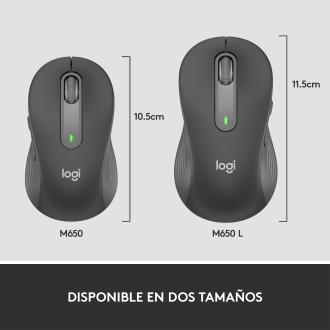 Ratón inalámbrico Logitech M650 L negro