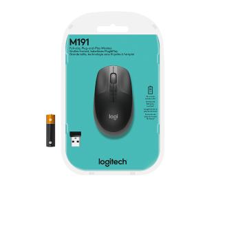 Ratón inalámbrico Logitech M190 negro