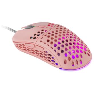 Ratón Mars Gaming MM55P Hive 12800 DPI rosa