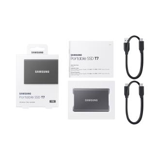 DISCO EXTERNO SSD SAMSUNG T7 1TB NVME USB 3.2 GRIS
