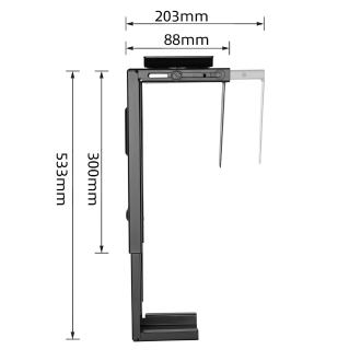 Soporte colgante de escritorio Ewent ew1293 para cpu ajustable