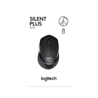 Ratón inalámbrico Logitech B330 Silent Plus negro