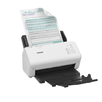 Escáner documental Brother ADS-4300N 70ppm dúplex USB red
