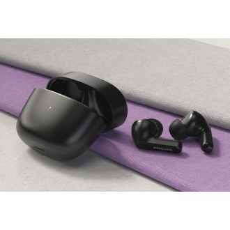 Auriculares Bluetooth Philips estuche de carga negro