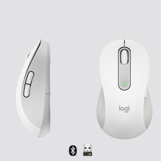 Ratón inalámbrico Logitech M650 4000 DPI blanco