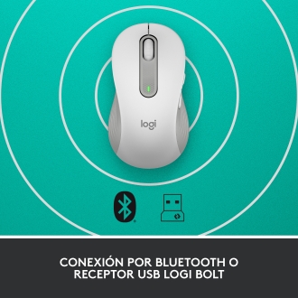 Ratón inalámbrico Logitech M650 4000 DPI blanco