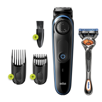 BARBERO CORTAPELOS BRAUN BT3240 + GILLETE FUSION